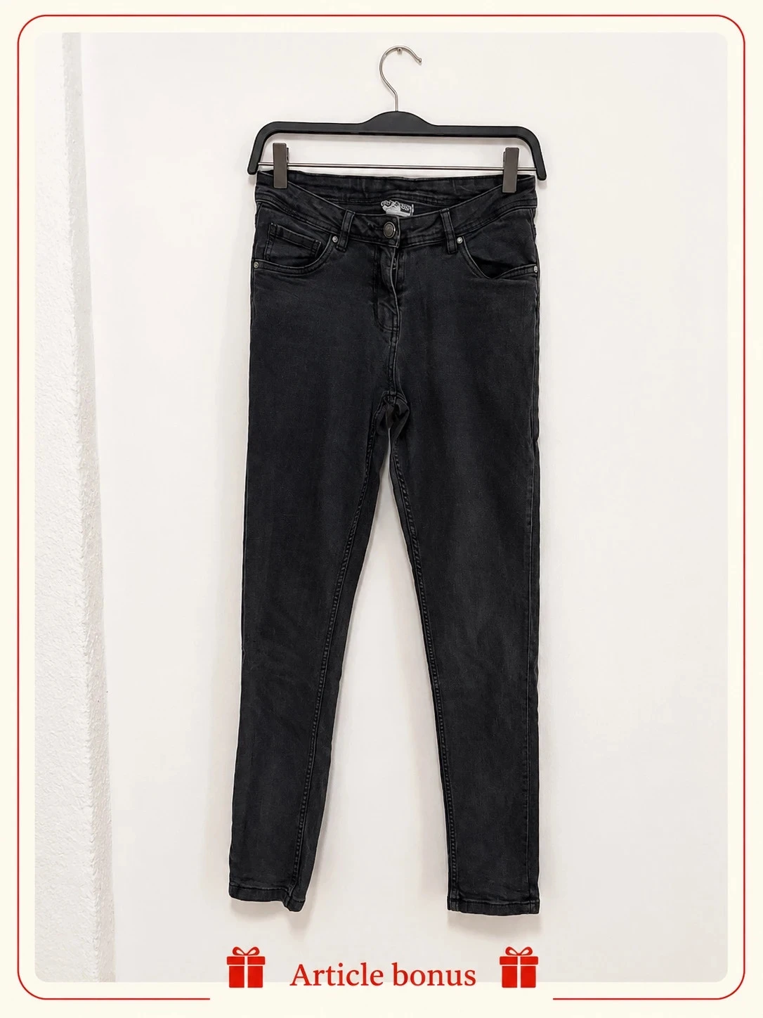🎁 Jean slim noir UP2 Fashion – Taille FR 38 (BE 36)